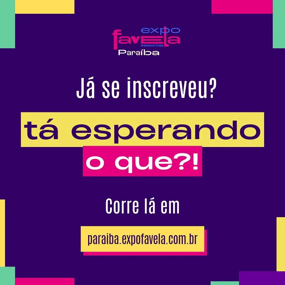 Expo Favela Innovation Paraíba: Data Confirmada para Setembro!
