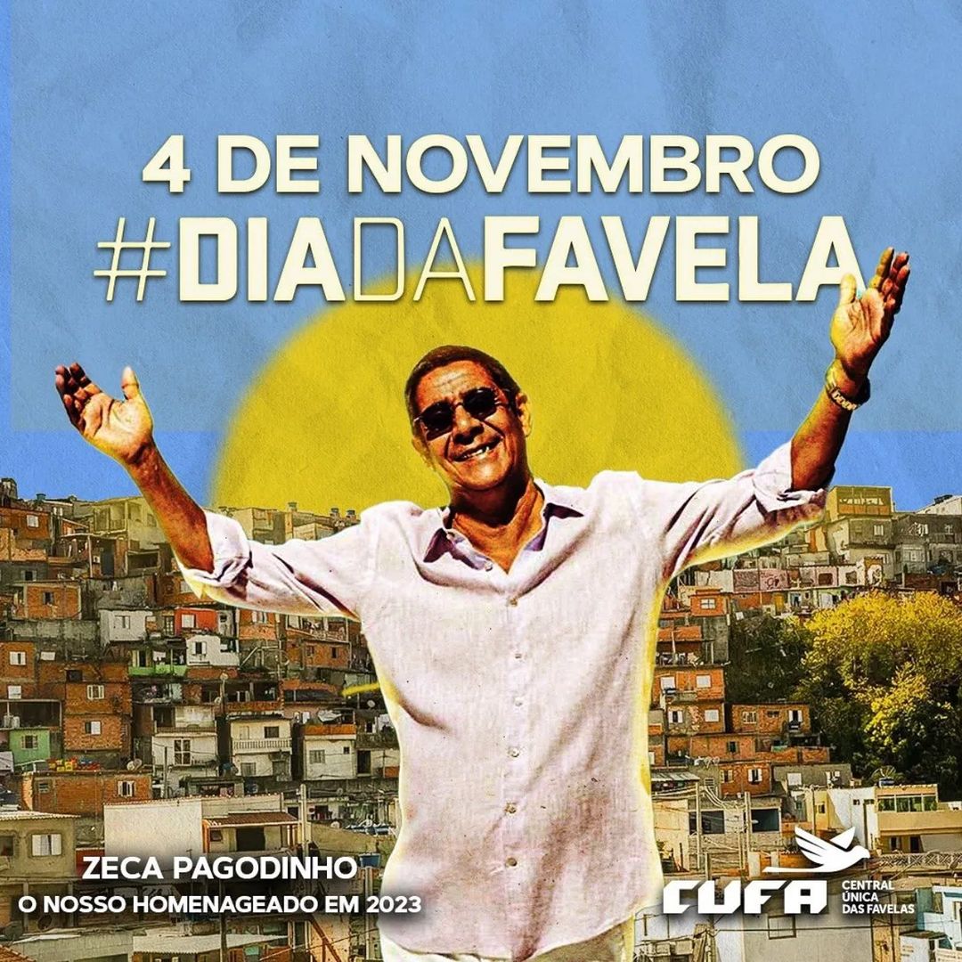 Zeca Pagodinho é o homenageado do Dia da Favela 2023 